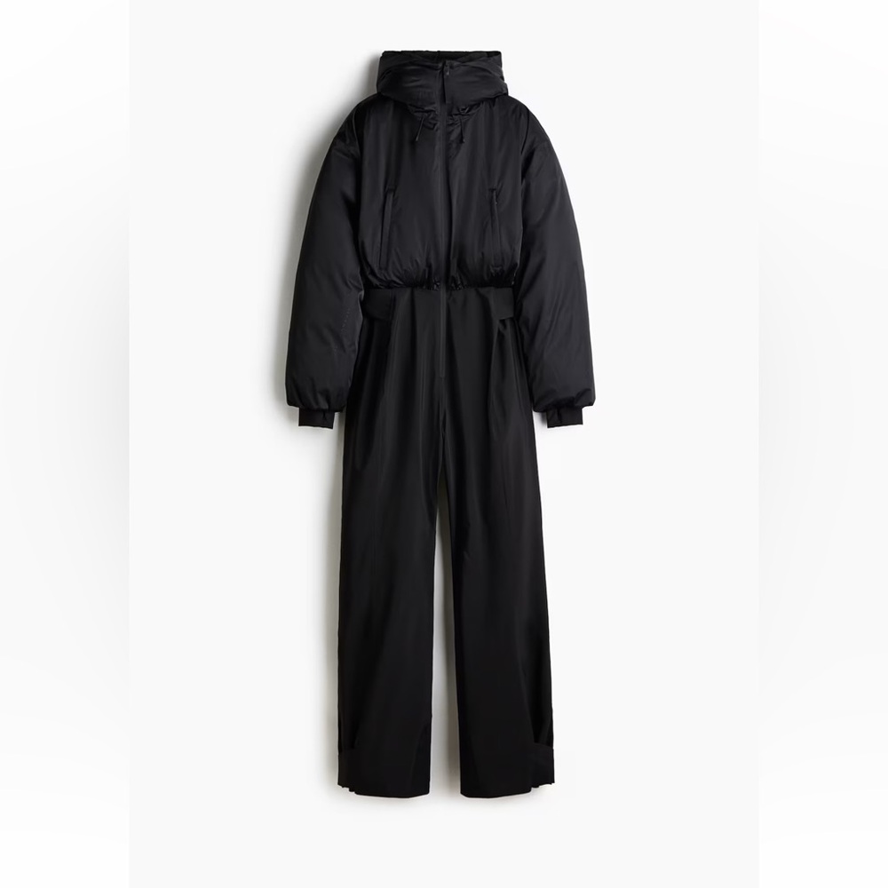 H&M Black Puffer Ski Suit with Hood